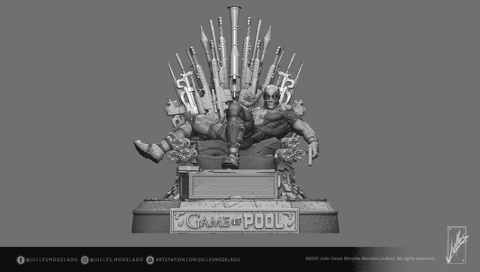 Game of Pools – Deadpool Throne STL