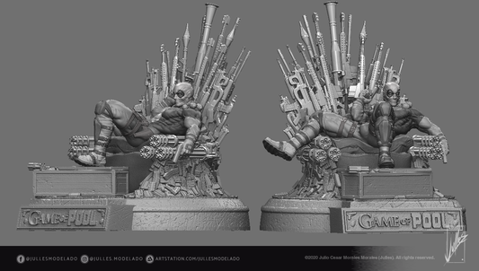 Game of Pools – Deadpool Throne STL