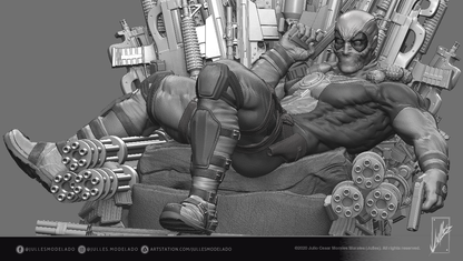 Game of Pools – Deadpool Throne STL