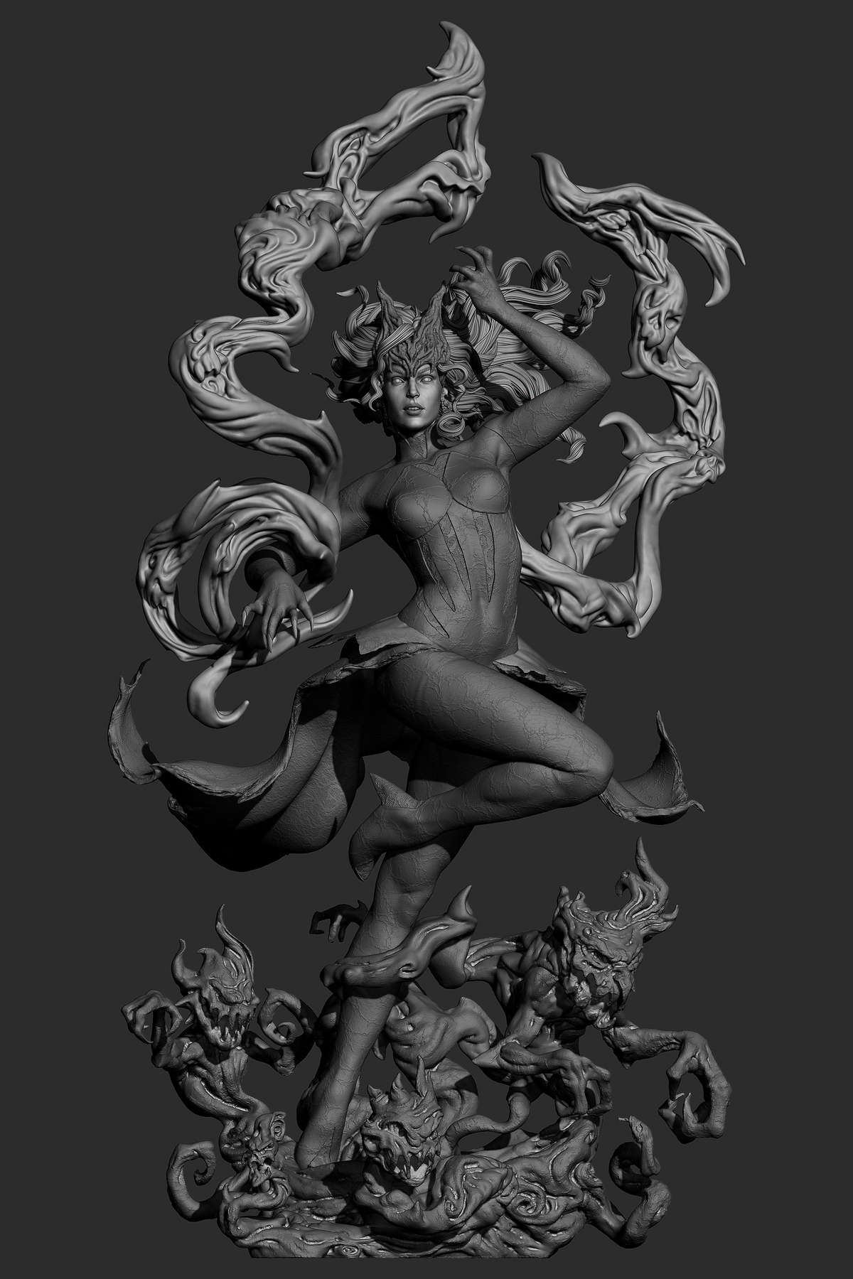 Lore | Wanda Maximoff (Earth-94152) Collector-Grade STL Digital Files for 3D Printing.