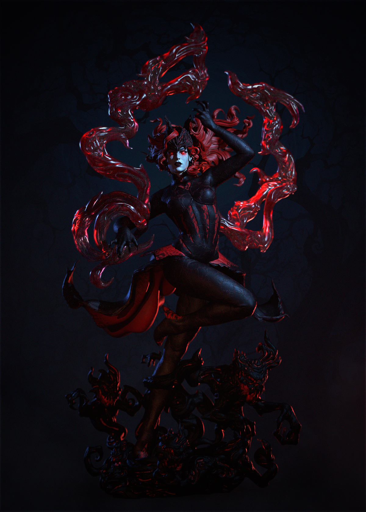 Lore | Wanda Maximoff (Earth-94152) Collector-Grade STL Digital Files for 3D Printing.